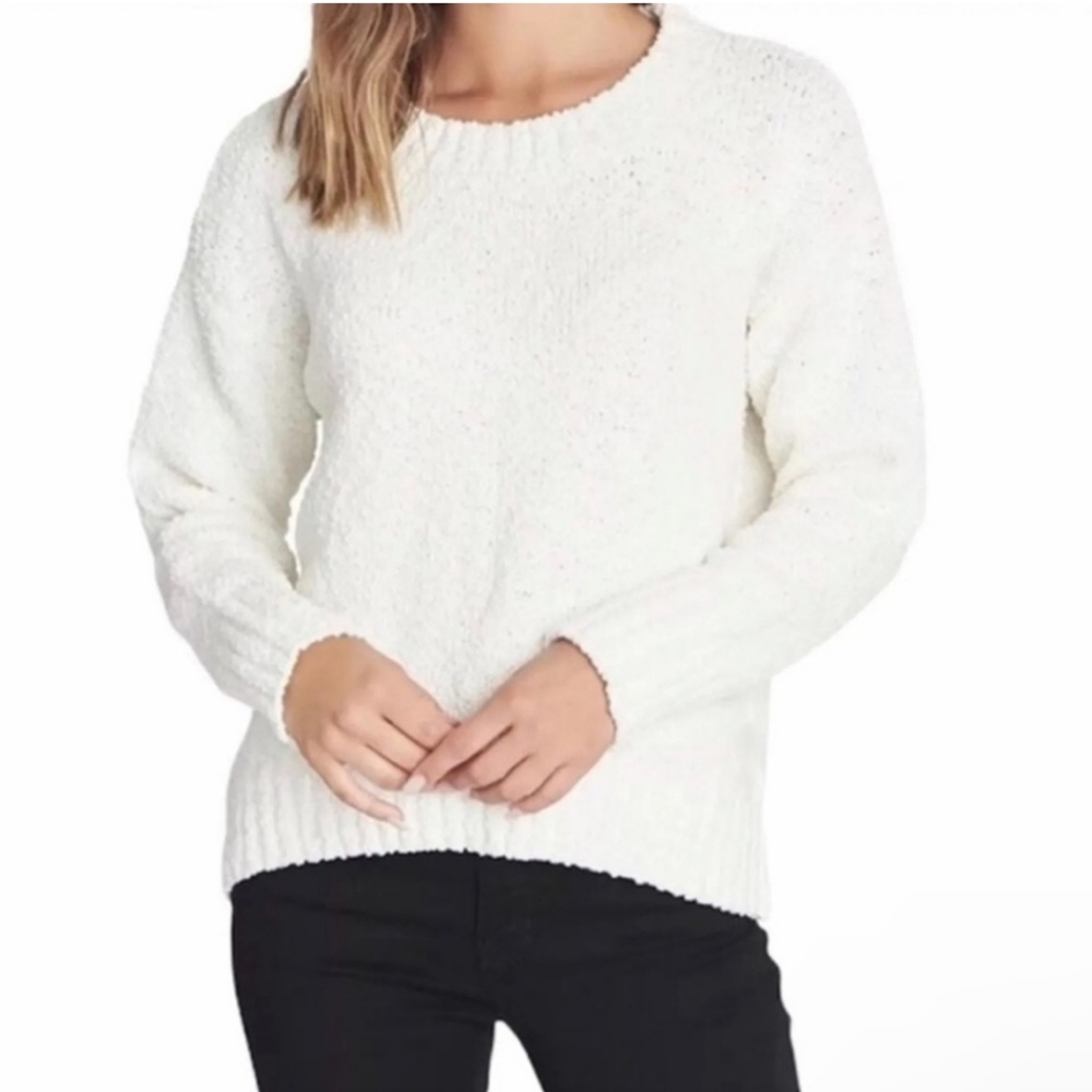 Social Standard by Sanctuary White Cara Crew Sweater - Size Large